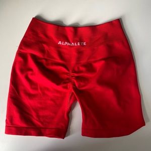 Alphalete Amplify Red Shorts